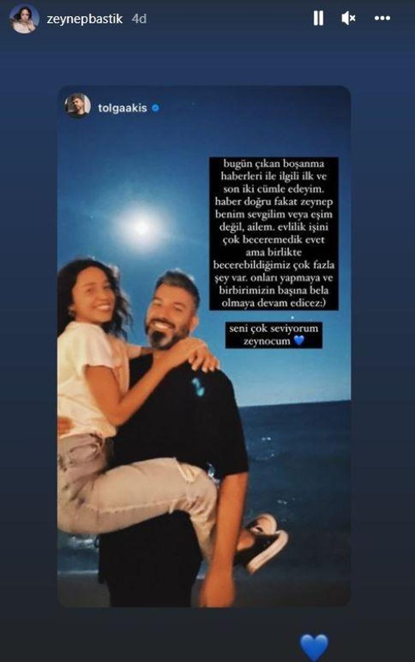 Zeynep Bastık ve Tolga Akış'tan boşanma kararı! Evden ayrıldı: 'Şekil değiştiriyoruz'