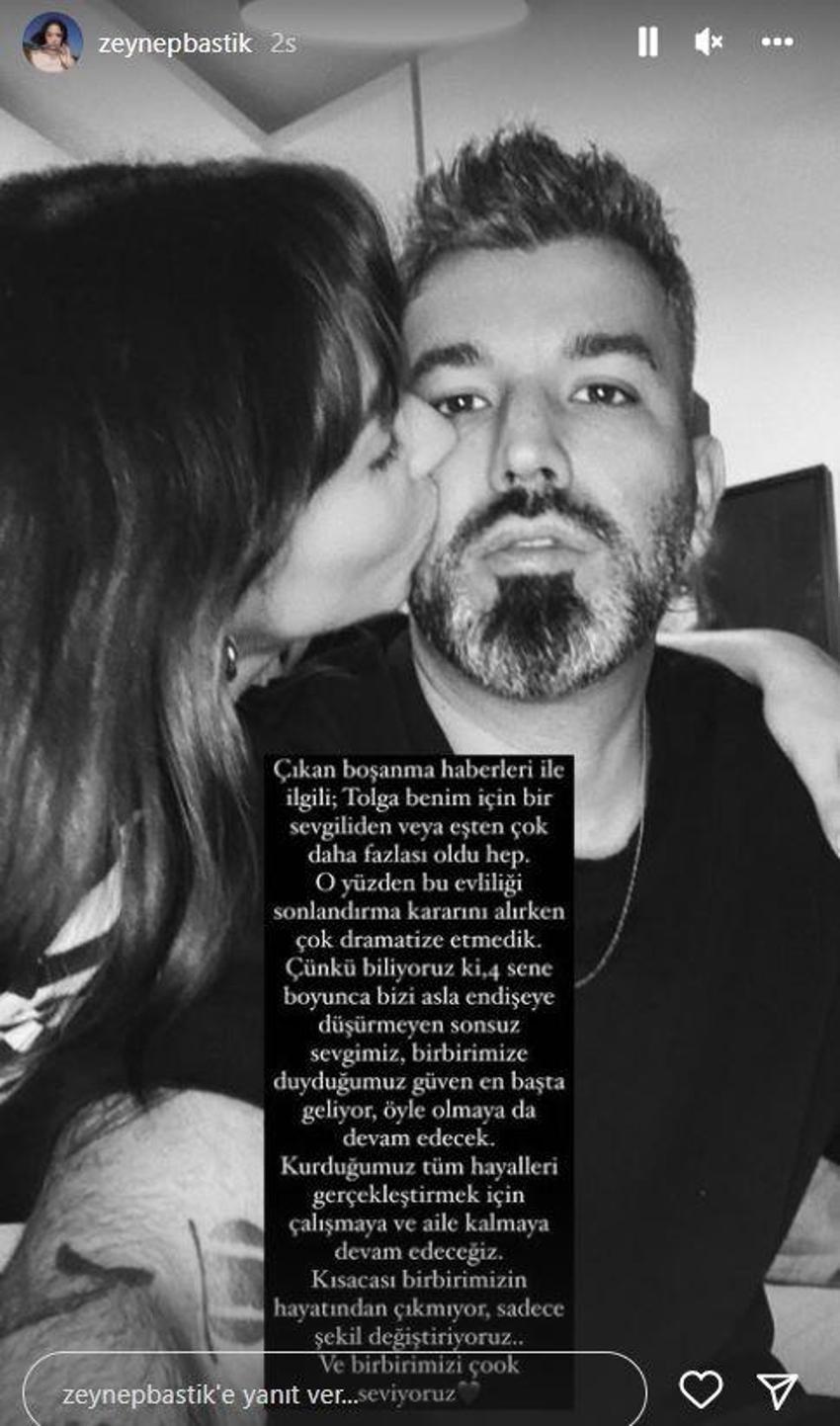 Zeynep Bastık ve Tolga Akış'tan boşanma kararı! Evden ayrıldı: 'Şekil değiştiriyoruz'