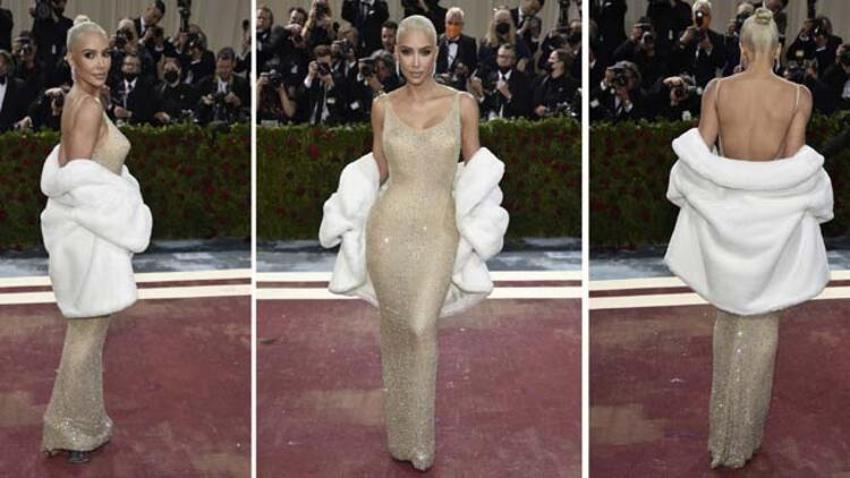 Kim Kardashian'ın canını sıkacak suçlama! 'Marilyn Monroe'nun elbisesini bu hale getirdi'
