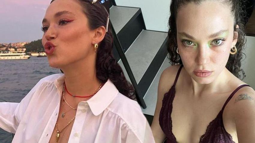 Melisa Şenolsun'dan transparan sütyenli poz! Göğüs ucu görünmesin diye emoji ile sansürledi