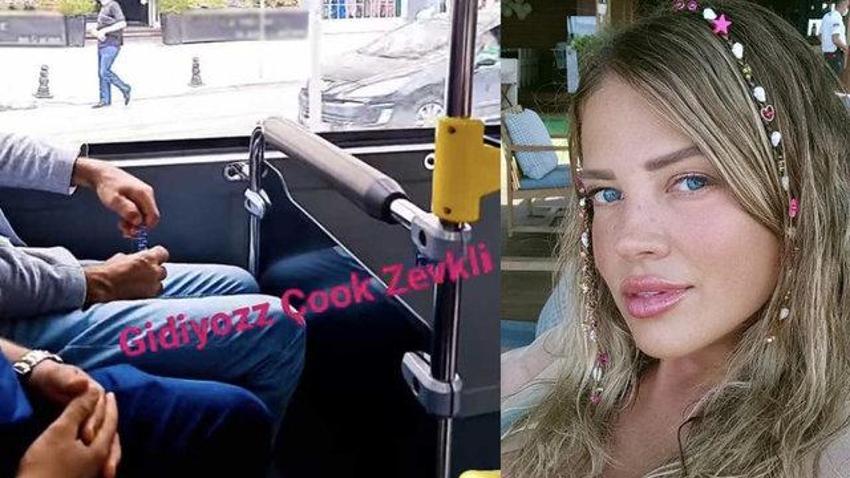 Merve Boluğur otobüsten paylaştı!