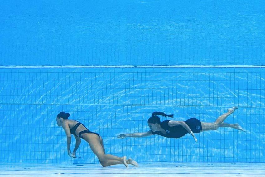 Dünya Su Sporları Şampiyonası'nda korku dolu anlar! ABD'li yüzücü Anita Alvarez ölümden döndü...