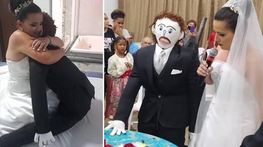 Böylesi daha önce görülmedi! Annesinin yaptığı bez erkekle evlendi, hamile kaldı sonra da...