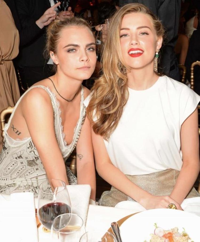 'Johnny Depp'i aldatmadım' demişti! Amber Heard'ün Cara Delevingne'yle öpüştüğü anların görüntüsü sızdı