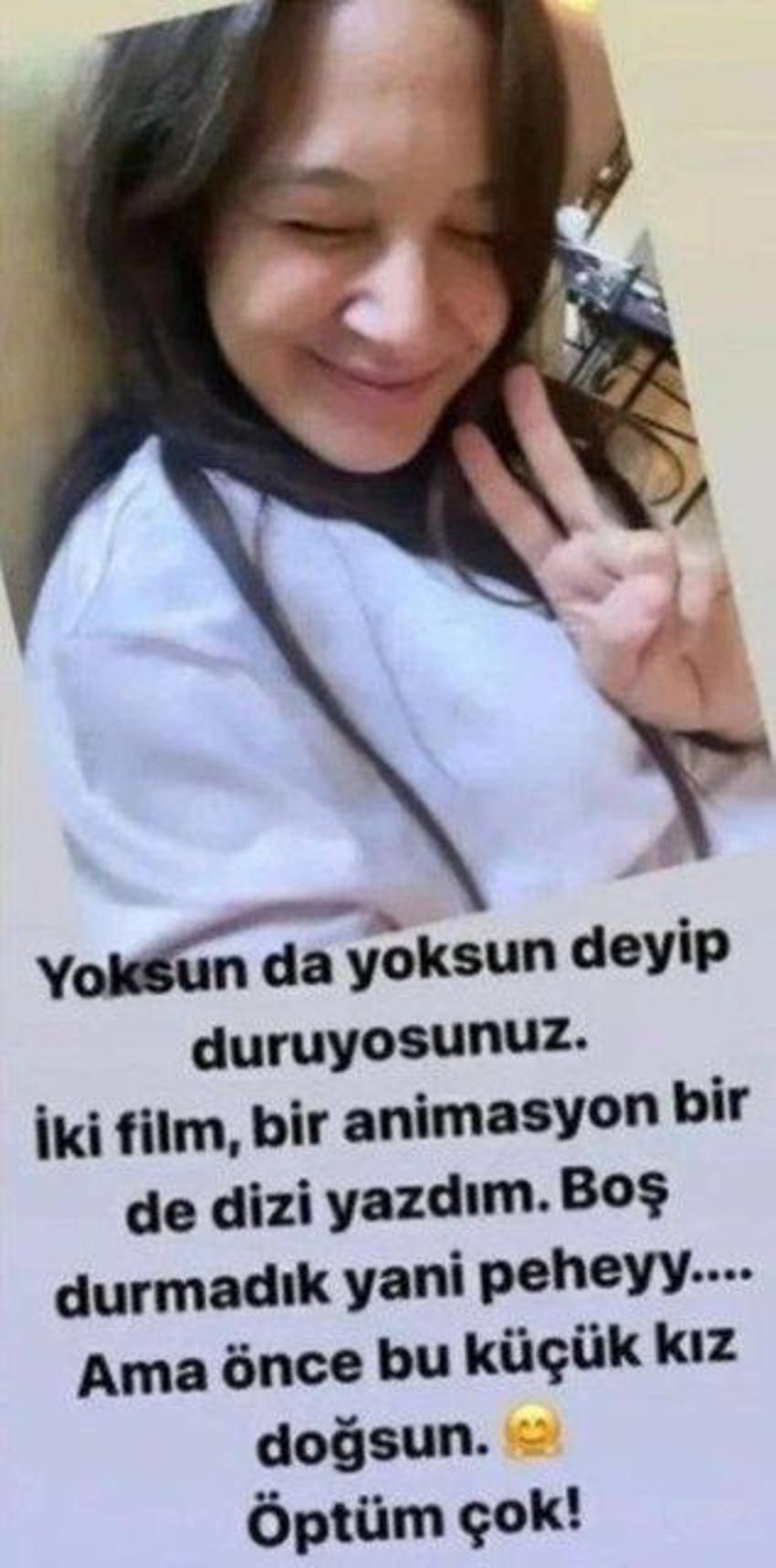 Gupse Özay'dan karnı burnunda ilk poz! 