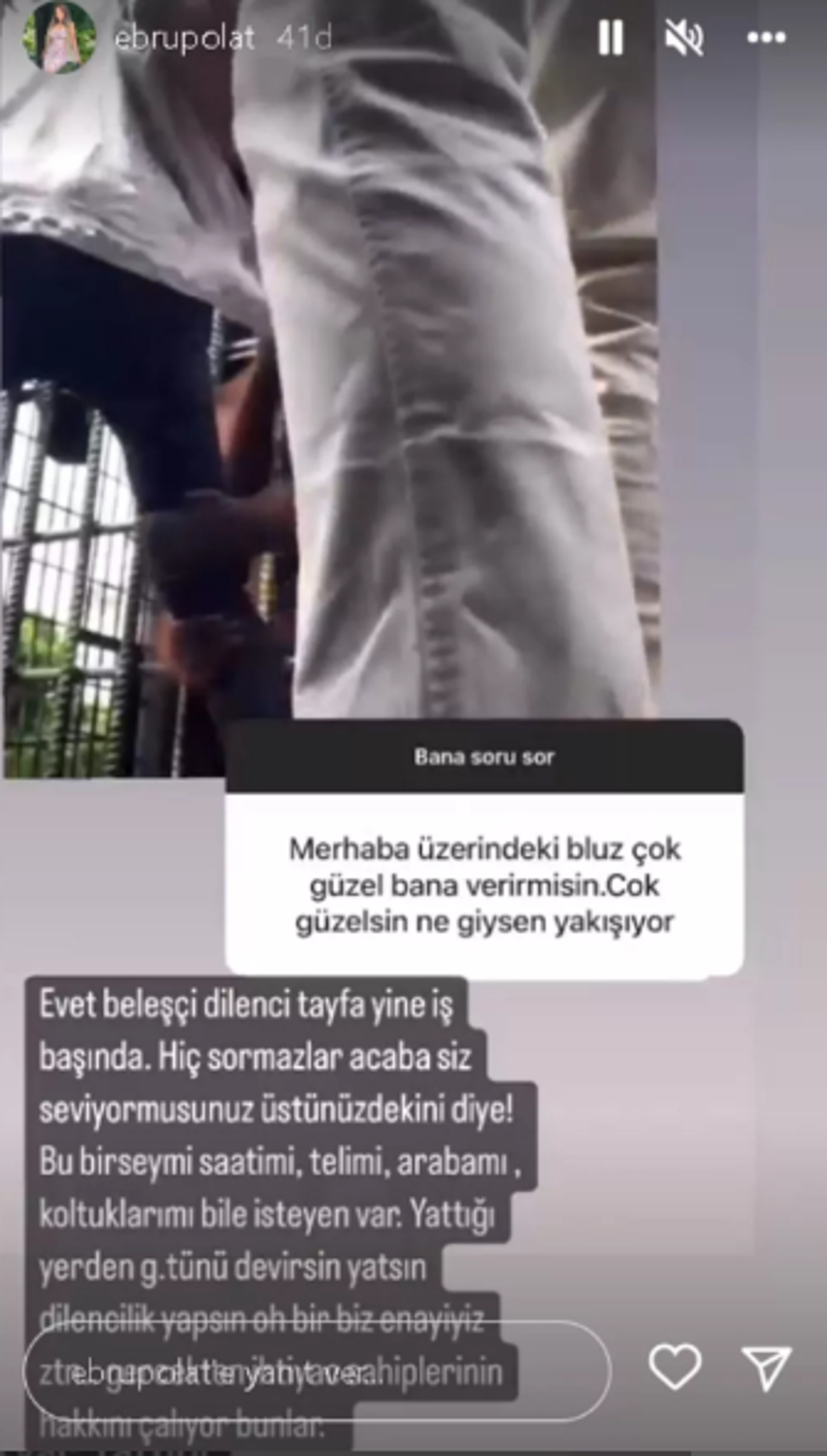 Ebru Polat takipçisinin sorusuna verdiği yanıtla olay yarattı!