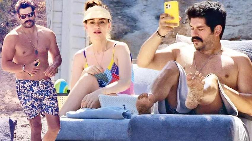 Burak Özçivit ile Fahriye Evcen'in Bodrum tatili!