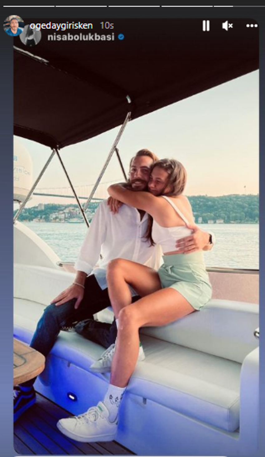 Survivor şampiyonu Nisa Bölükbaşı ve sevgilisi Ogeday Girişken'den sarmaş dolaş poz!