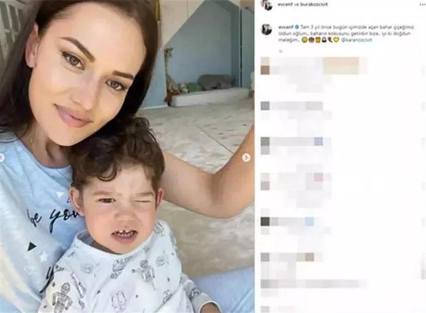 İkinci kez hamile olan Fahriye Evcen'in belirginleşen karnı dikkat çekti!