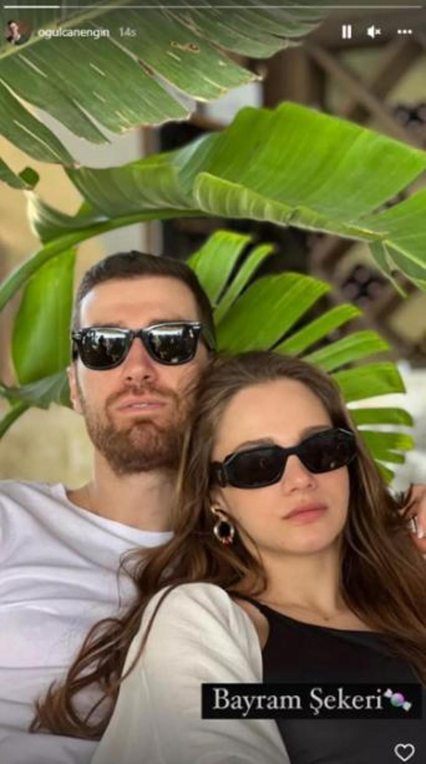 Oğulcan Engin ve Miray Daner'den bayram pozu!