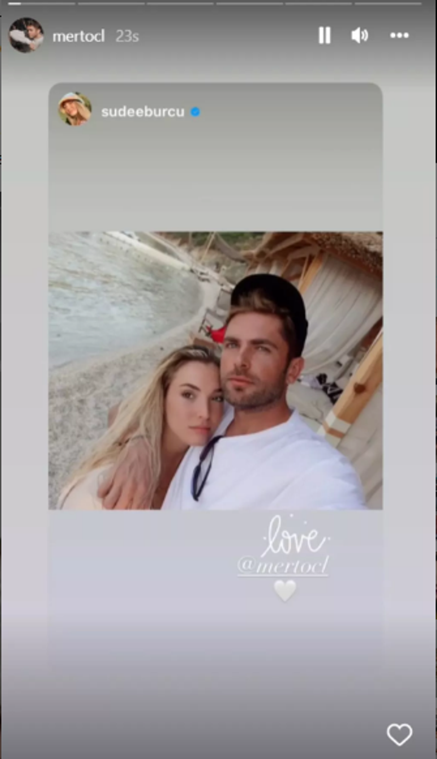 Survivor Mert Öcal ve sevgilisi Sude Burcu aşka geldi! "Aşk sadece anlayana"