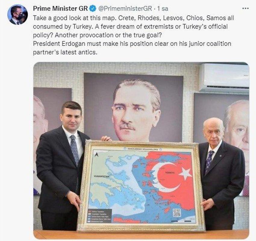 Yunanistan'ı çıldırtan harita! ABD'lilerden NATO'ya skandal Türkiye mektubu...