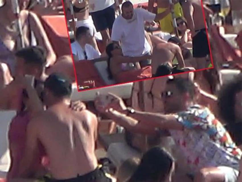 Oğuzhan Koç ve Demet Özdemir plajda aşka geldi! Öp öp doyamadı...