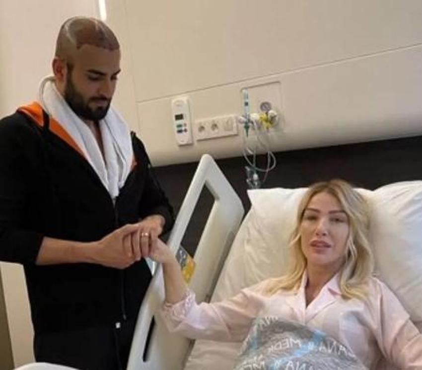 Seda Sayan ve Çağlar Ökten'den romantik poz! Dudak dudağa...