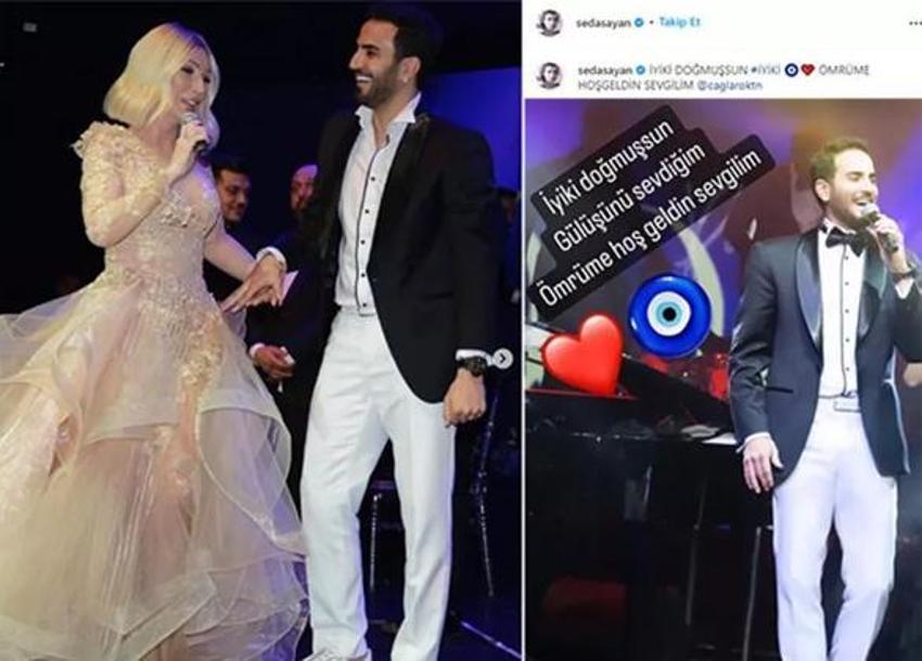 Seda Sayan ve Çağlar Ökten'den romantik poz! Dudak dudağa...