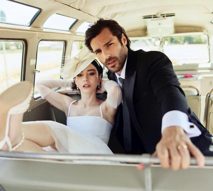 Özge Gürel ve Serkan Çayoğlu dünyaevine girdi! İşte nikahtan ilk kareler...