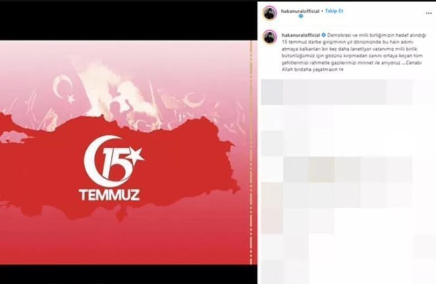 Ünlüler'in 15 Temmuz paylaşımları! "Toprak, uğrunda ölen varsa vatandır"
