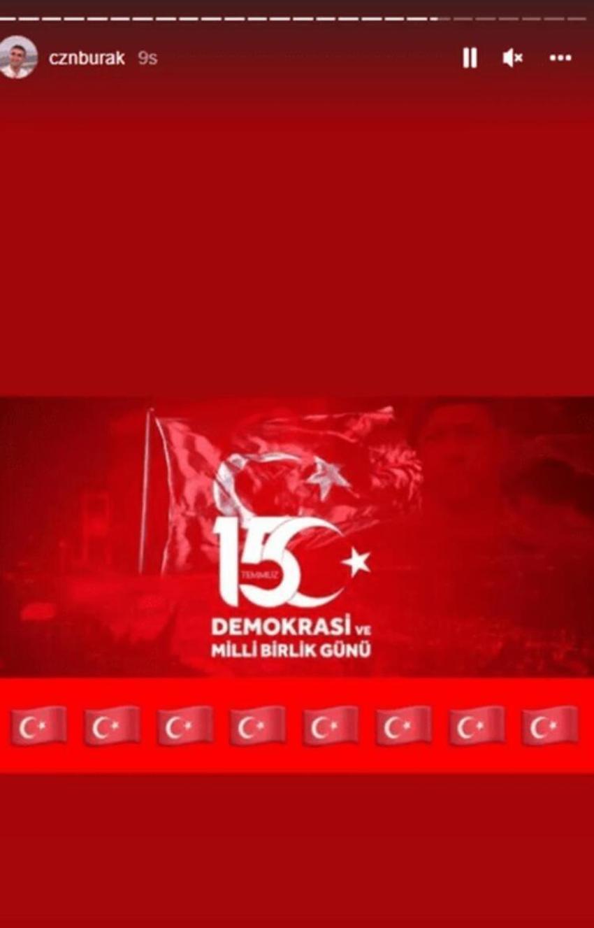 Ünlüler'in 15 Temmuz paylaşımları! "Toprak, uğrunda ölen varsa vatandır"