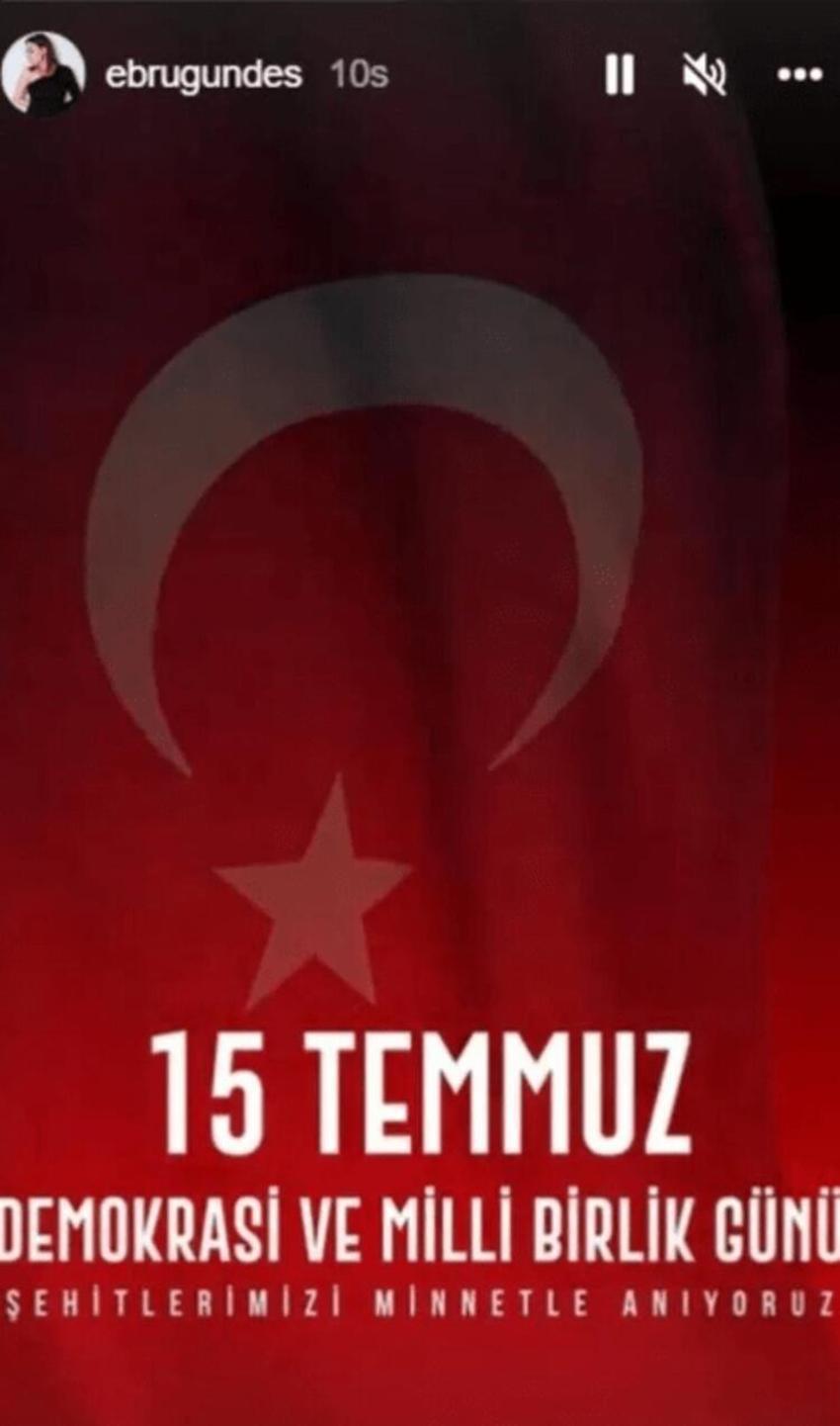 Ünlüler'in 15 Temmuz paylaşımları! "Toprak, uğrunda ölen varsa vatandır"