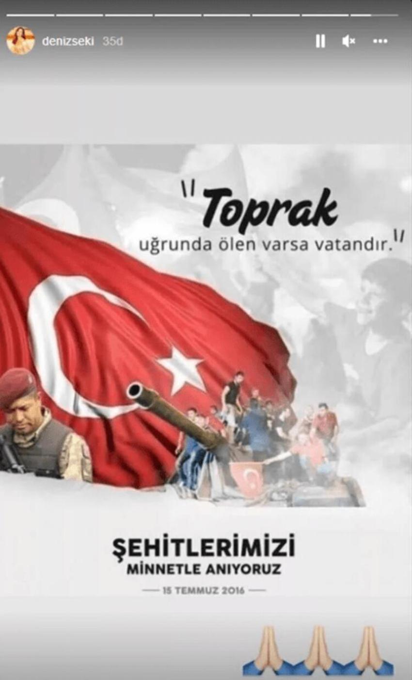 Ünlüler'in 15 Temmuz paylaşımları! "Toprak, uğrunda ölen varsa vatandır"