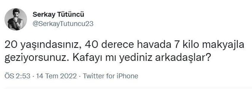 Serkay Tütüncü'den Twitter'da olay paylaşım! Yorum yağdı... 'Kafayı mı yediniz arkadaşlar?'
