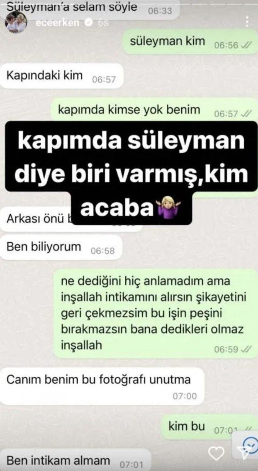 Ece Erken, Şafak Mahmutyazıcıoğlu'nun abisi tarafından tehdit ediliyor! Mesajları ifşa etti...