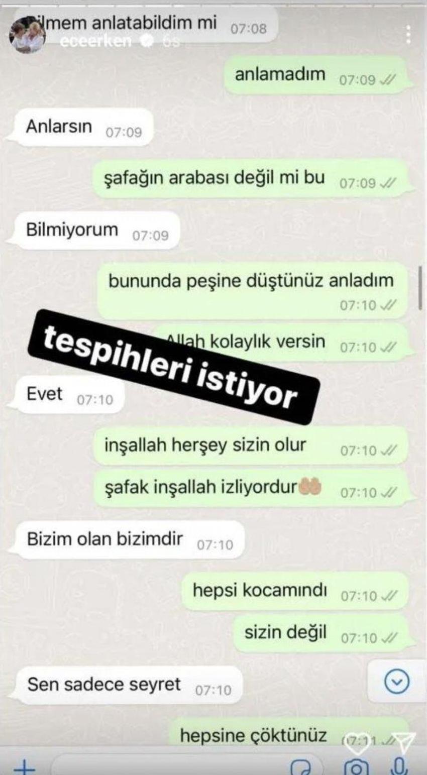 Ece Erken, Şafak Mahmutyazıcıoğlu'nun abisi tarafından tehdit ediliyor! Mesajları ifşa etti...