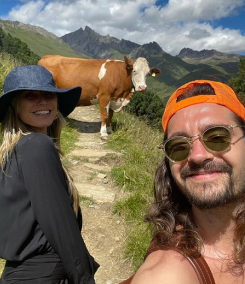 Heidi Klum ve 17 yaş küçük eşi Tom Kaulitz plajda aşka geldi!