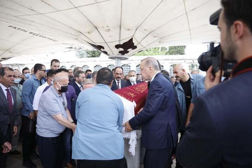 Cumhurbaşkanı Erdoğan, Fethiye Gümüşdağ'ın cenaze törenine katıldı