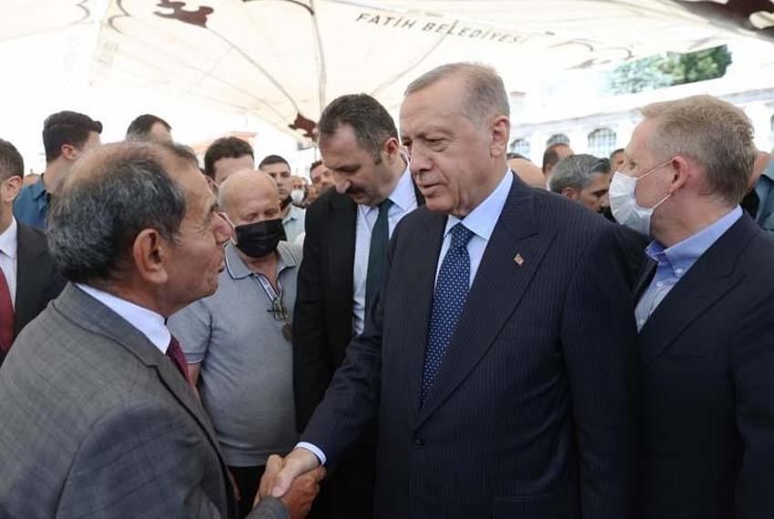 Cumhurbaşkanı Erdoğan, Fethiye Gümüşdağ'ın cenaze törenine katıldı
