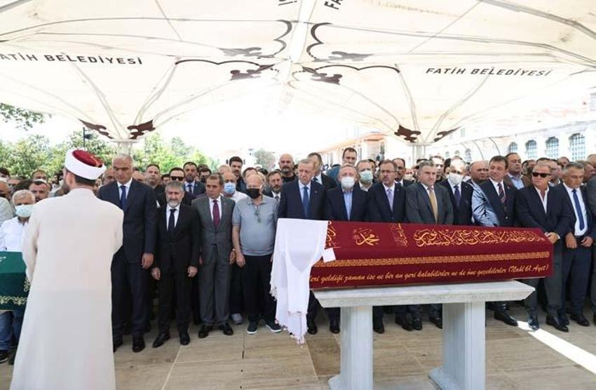 Cumhurbaşkanı Erdoğan, Fethiye Gümüşdağ'ın cenaze törenine katıldı