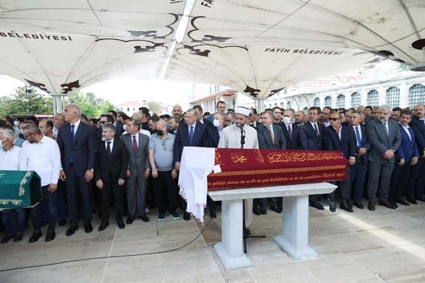 Cumhurbaşkanı Erdoğan, Fethiye Gümüşdağ'ın cenaze törenine katıldı
