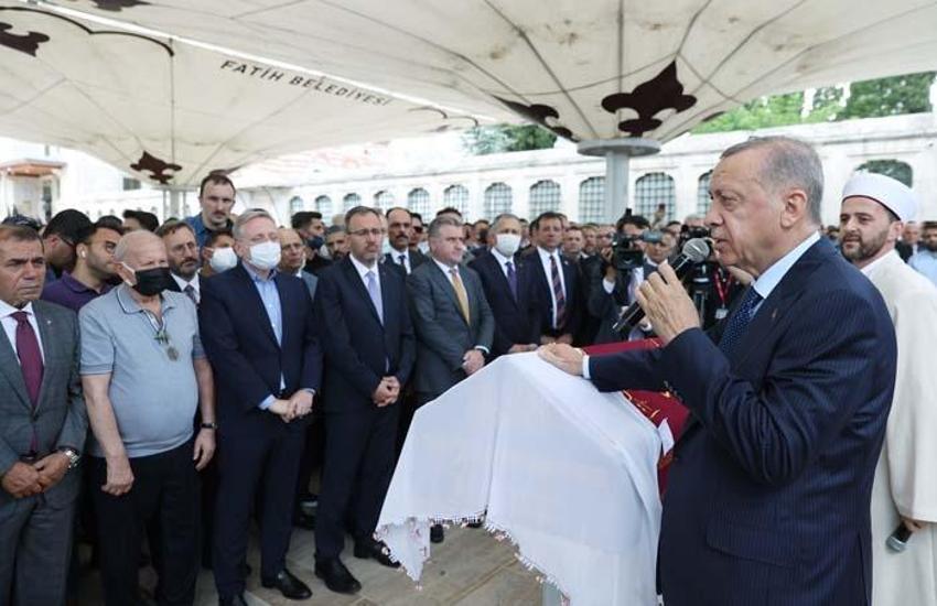 Cumhurbaşkanı Erdoğan, Fethiye Gümüşdağ'ın cenaze törenine katıldı
