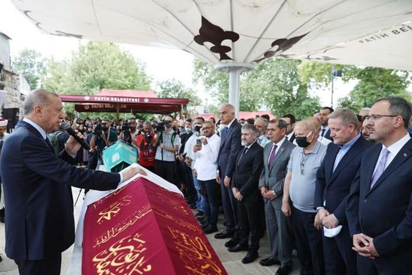 Cumhurbaşkanı Erdoğan, Fethiye Gümüşdağ'ın cenaze törenine katıldı
