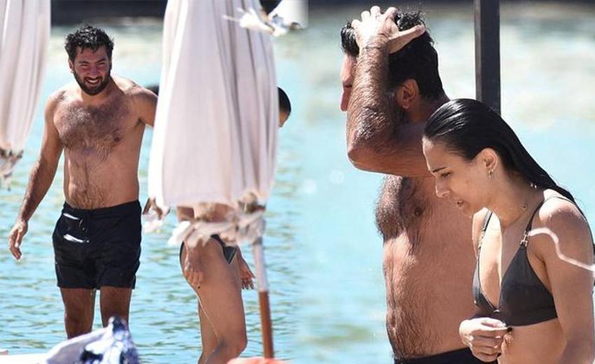 Berkay Ateş ve sevgilisi Simge Aköz deniz sezonunu açtı! 