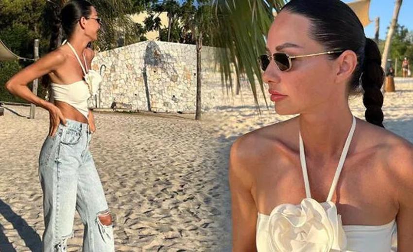 Yasemin Özilhan'ın plaj pozlarına beğeni ve yorum yağdı!