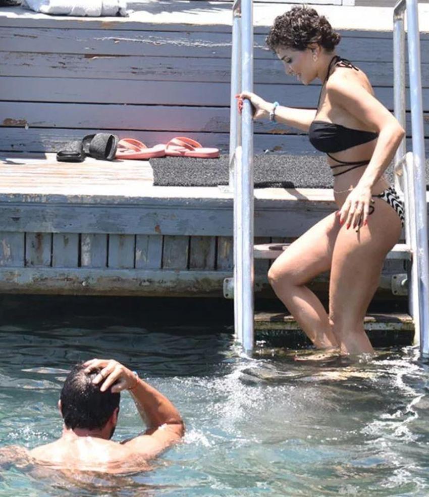 Kanseri yenen şarkıcı Şimal nişanlısıyla Bodrum tatilinde