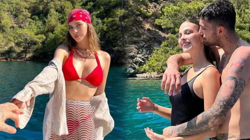 İdo Tatlıses ile Yasemin Şefkatli'nin teknede romantik anları