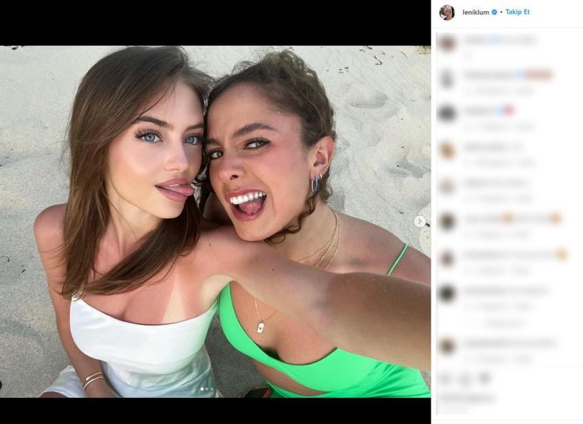  Heidi Klum’un 18 yaşındaki kızı Leni Klum'un bikinili paylaşımına yorum ve beğeni yağdı