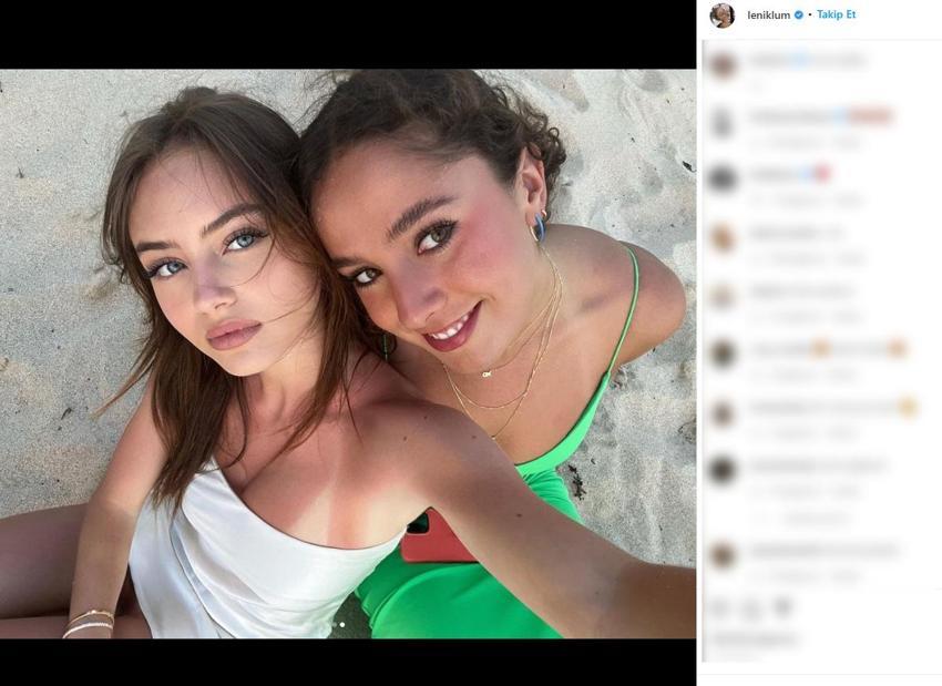  Heidi Klum’un 18 yaşındaki kızı Leni Klum'un bikinili paylaşımına yorum ve beğeni yağdı