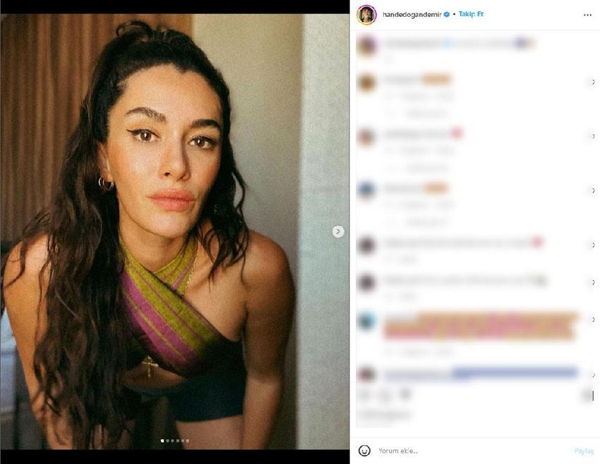 Hande Doğandemir'in son paylaşımına beğeni yağdı: Ne olmuş sana böyle?