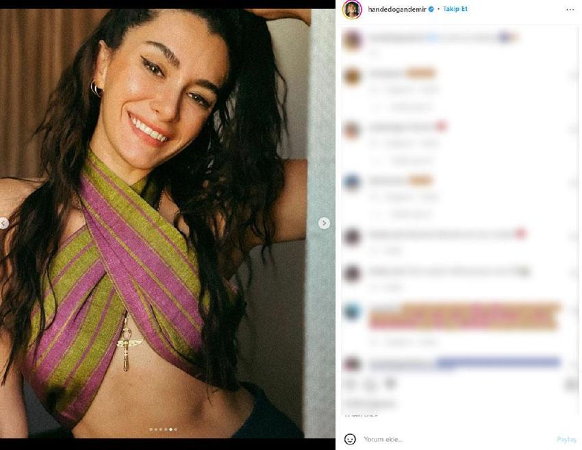 Hande Doğandemir'in son paylaşımına beğeni yağdı: Ne olmuş sana böyle?