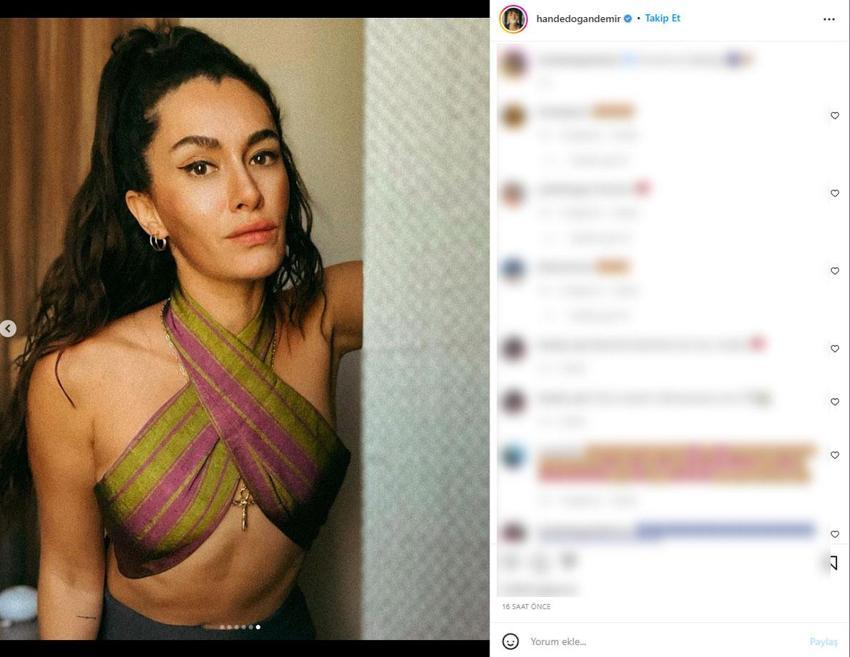 Hande Doğandemir'in son paylaşımına beğeni yağdı: Ne olmuş sana böyle?