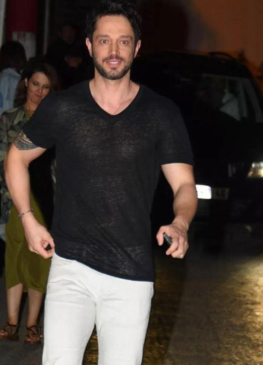 Murat Boz, Tuba Büyüküstün ve Serkan Altunorak mekan çıkışı görüntülendi! Çevirmeye takıldılar