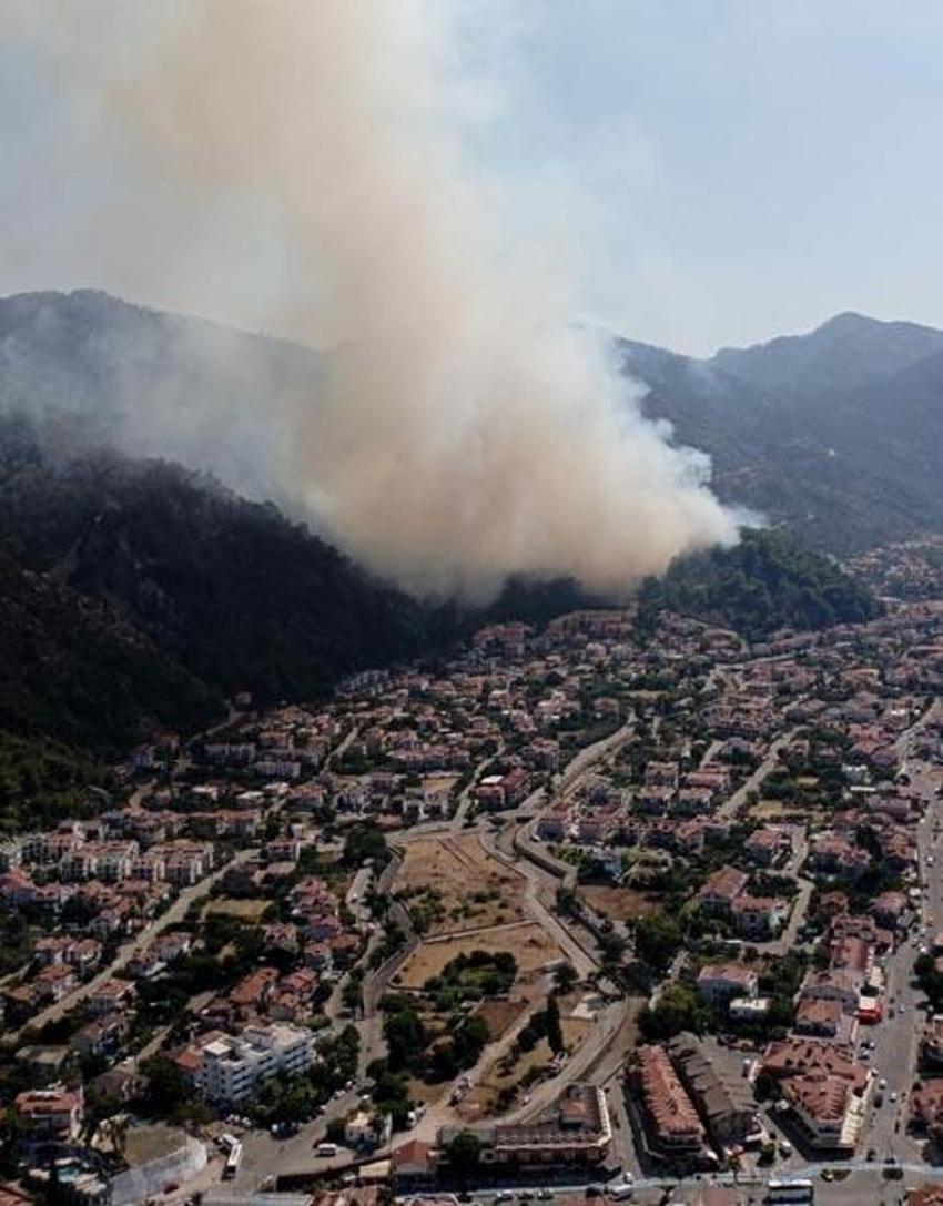 Marmaris’te yangın yıl dönümünde yine orman yangını