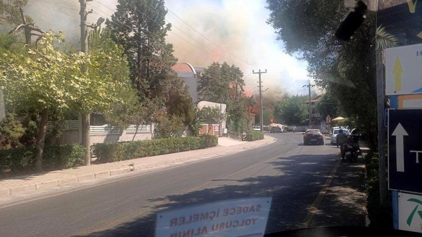 Marmaris’te yangın yıl dönümünde yine orman yangını