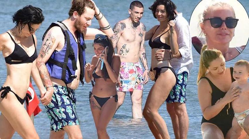 Ünlü isimlerin tatil keyfi! Merve Boluğur yeni aşkıyla görüntülendi