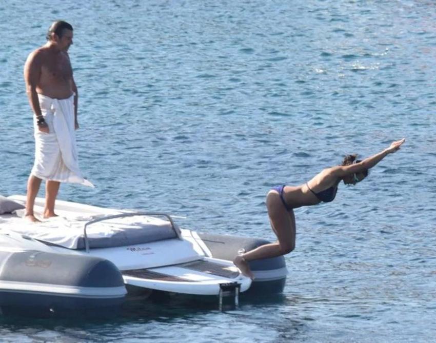 Tuvana Türkay ile İzzet Anteb'i aşka geldi, fena yakalandılar!