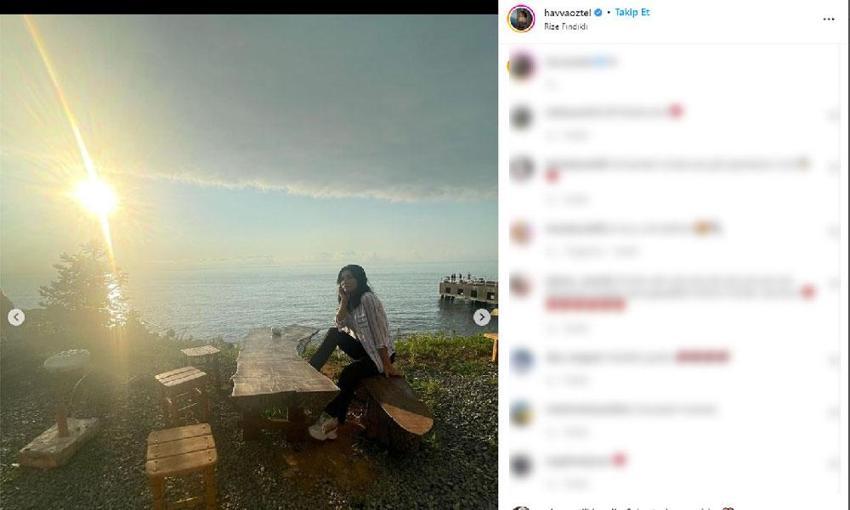 Havva Öztel kızı Aleyna Tilki'yi Rize’de yalnız bırakmadı! Dikkat çeken paylaşım...