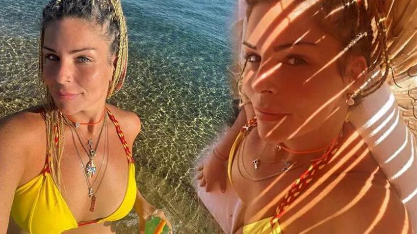 Pelin Öztekin'den bikinili paylaşım! 93 kilo vererek şaşırtmıştı